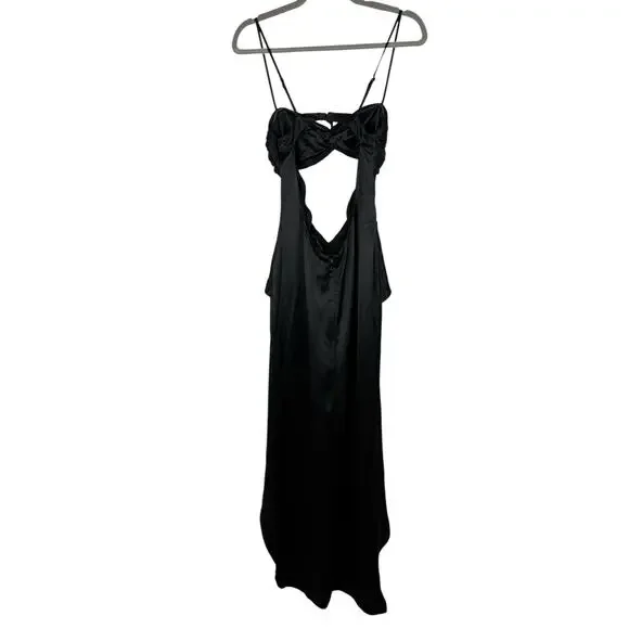 Retrofete Twist Front Pleated Dress Strapless Statement Evening Whimsigoth S